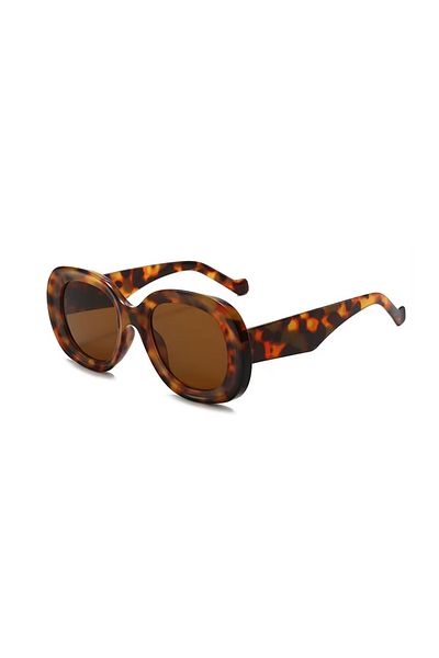 Toz Vintage Zulela Leopard Print Vintage & Retro Unisex Sunglasses