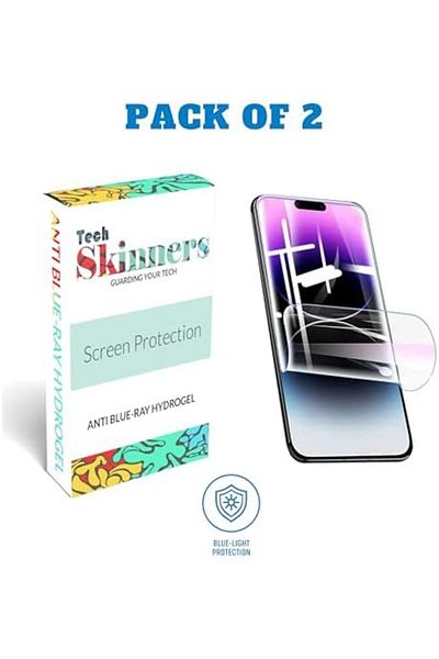 Generic Tech Skinners Hydrogel Anti Blue Light Anti-Blue Ray Screen Protector Pack Of Two, Case Friendly, An