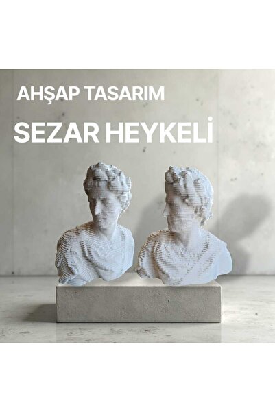 Strong Bull Store Özel Tasarım Dekoratif Antik Sezar Heykeli