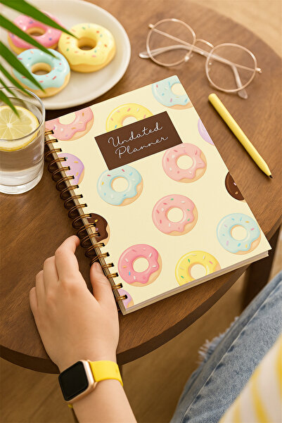 Fobinote Hard Cover A5 Spiral Agenda (Unlimited Planner Agenda) Donut