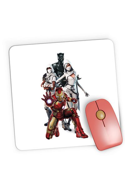 OEM Mousepad Gaming Ironman Stark Armor Avangers Suit Panther PUBG, 21x19 см