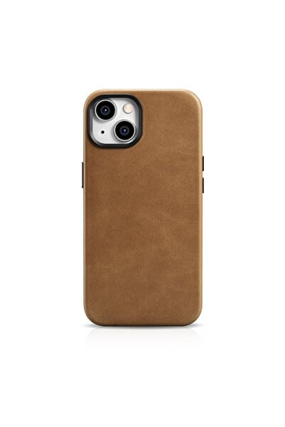 ICARER Husă magnetică din piele pentru iPhone 14 Plus cu protecție MagSafe Oi...