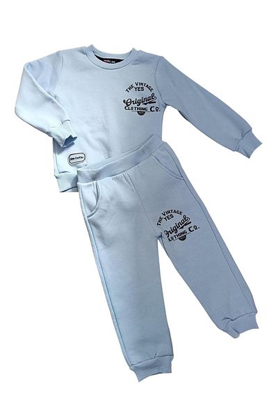 Kamex Boy's 3-Thread Raised Winter Bottom Top Set