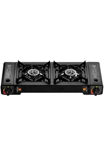 Yuwell YU WELL Portable Camping Stove Gas Stove with Carrying Case for Cooking Stainless Steel-Dual Burner