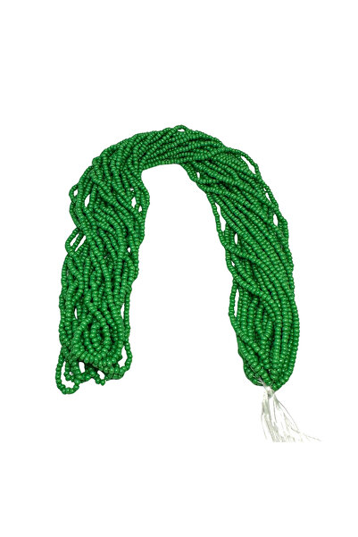 Bi hızlı Cam Kum Boncuk 11/0 Dizili Çek Boncuğu, Cezaevi Boncuğu, 2 mm Yeşil