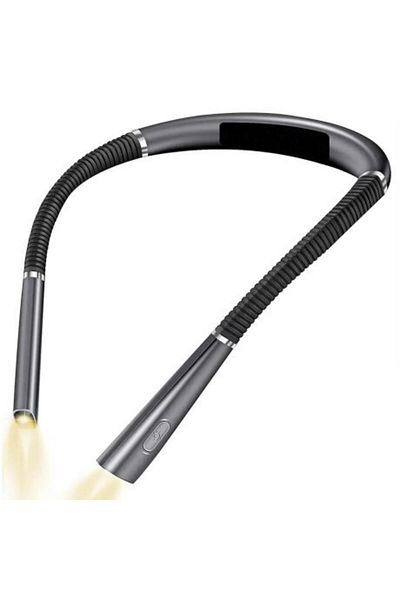 VENTLEX Reading Lamp with Neck Positioning, Multifunctional, Eye-friendly, 3 Types of LED Light, Gre