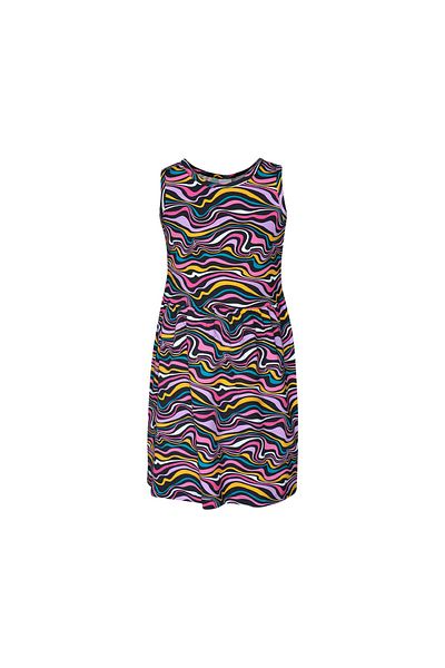 LOVETTI Colorful Waves Girl's Patterned Sleeveless Dress