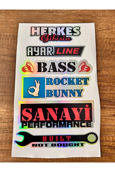 Sm Motors ملصق زجاجي خلفي للسيارة مكتوب عليه هولوغرام للباب الجانبي، مثل الجميع