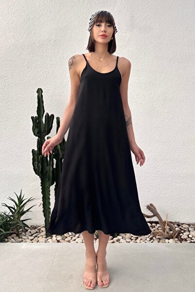 New Now Aerobin Fabric Long Dress with Adjustable Straps - Anti-Sweat Loose Maxi Size