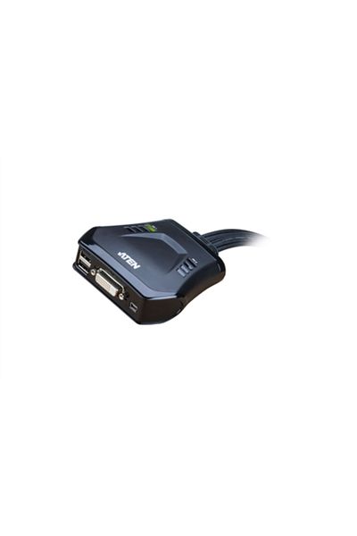 ARK PATENT Aten 2-portowy przełącznik KVM USB DVI ze zdalnym wyborem portów Aten |