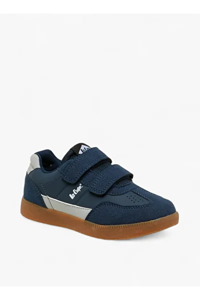 Lee Cooper Boys' Panelled Sneakers with Hook and Loop Closure