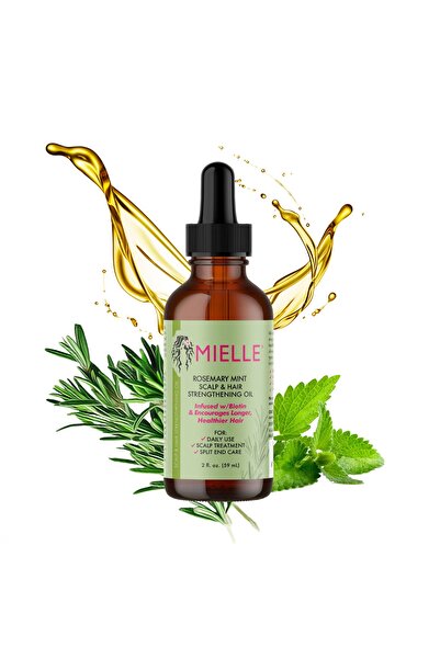 MIELLE زيت نمو الشعر بالنعناع و الروزماري من مييل أورجانيك، خالٍ من الكبريتات والبارابين
