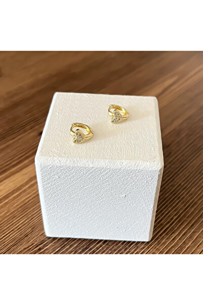 ATELİER GİZEM Xuping kararmaz gold kalp çelik çocuk küpesi