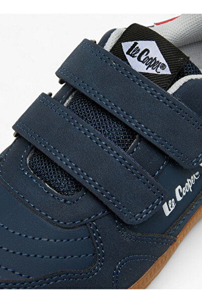 Lee Cooper Boys' Panelled Sneakers with Hook and Loop Closure