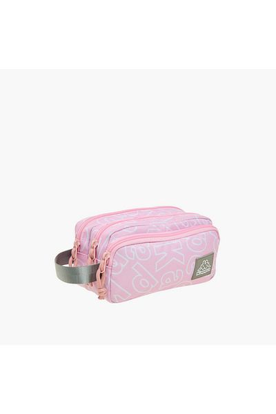 Kappa Logo Print Pencil Case with Zip Closure