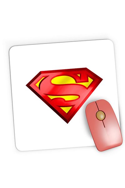 OEM Mousepad Gaming Superman Logo Clark Kent Comic Book Jerry Siegel, 21x19 см
