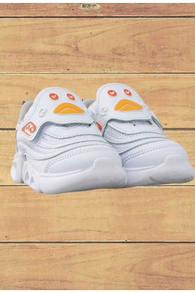 GÜLERSHOES Lighted Colorful Style Daily Comfortable Orthopedics Lightweight Baby Kids Sports White 22-23-24-25 Number
