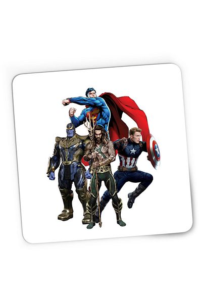 OEM Mousepad Gaming Aquaman Leader Superman Captain America Thanos, 21x19 см