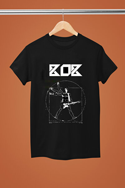 MAGORS تيشيرت روك من القطن بأكمام قصيرة وطبعة بوب ديلان