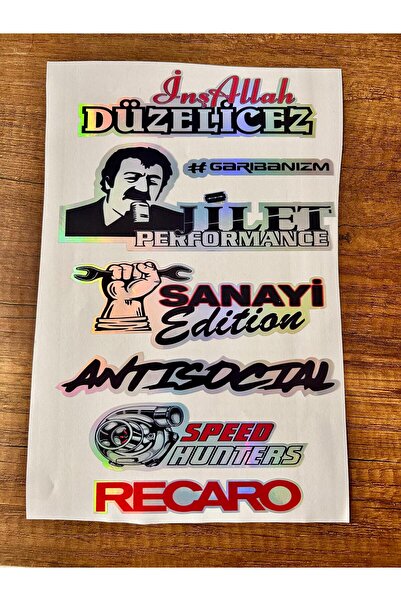 Sm Motors ملصق زجاجي خلفي للسيارة مكتوب عليه هولوغرام للباب الجانبي، ملصق زجا...