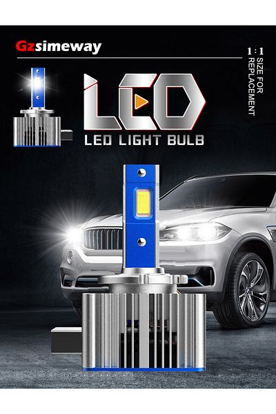 SOARE Set of 2 D1S LED conversion bulbs plug and play 35W, 12000lm for BMW, Audi, Skoda, VW