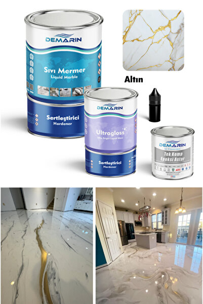Demarin Sıvı Mermer Takım ( Liquid Marble Kit )