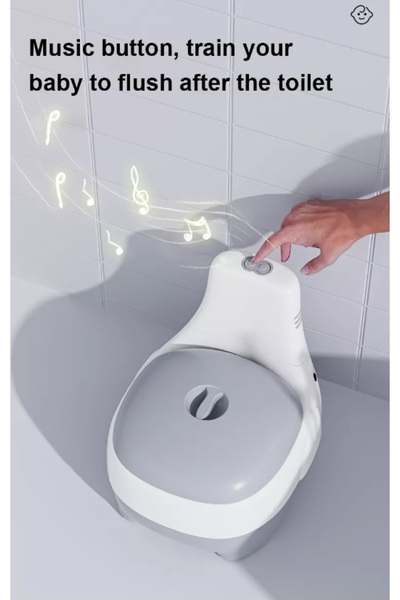 Little Mom Little Mom Grey Elephant Musical Potty