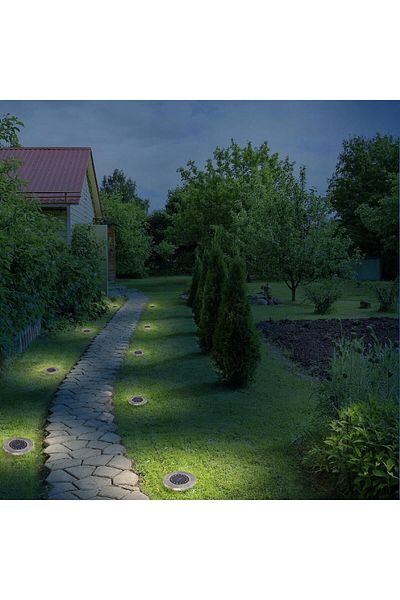 jumi 16 x Lampă solară LED de grădină pentru instalare la sol sau pe alee în grădină
