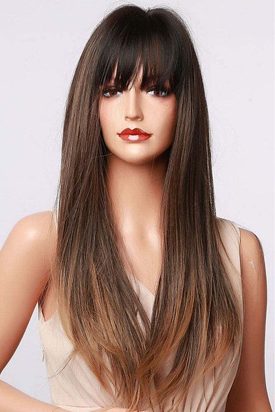 WildFashion Brunette gradient wig, long hair PER130A-100