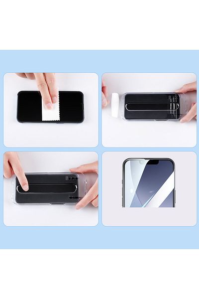 Joyroom Szkło hartowane Full Screen ze stelażem montażowym do iPhone 14 Plus 6.7''