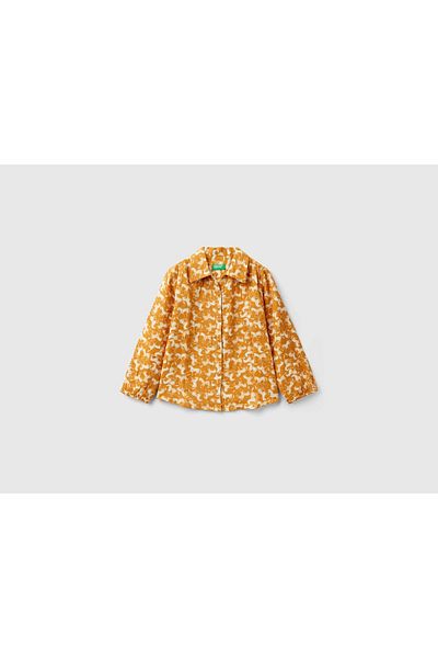 United Colors of Benetton Girls' Horse Print Shirt
