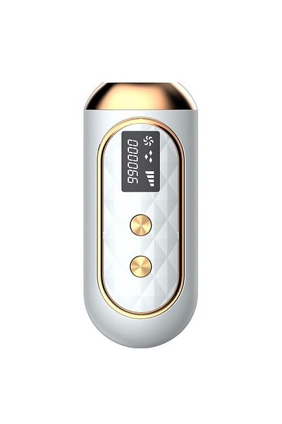 WowStep IPL epilator, permanent hair removal, 999,999 pulses, IPL, 5 levels, face, body and groin, White