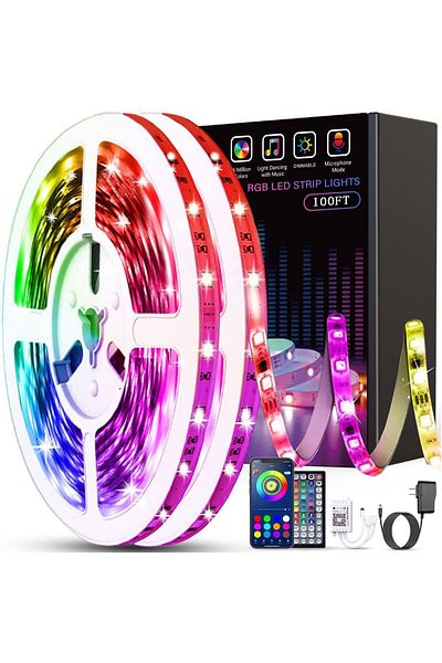 WowStep LED Strip Kit, 5050 RGB, Application, Sound, Microphone, Remote Control, Multicolor