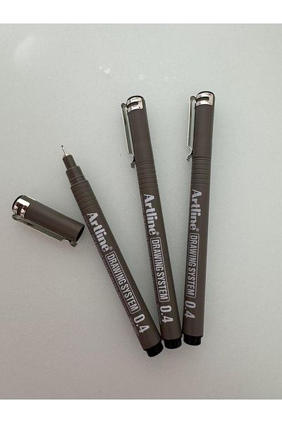artline Drawing Pen 0,4 mm Black (3 Pcs)