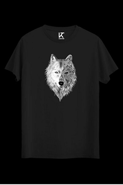 Karatopak Μπλουζάκι με στάμπα Wolf Oversize