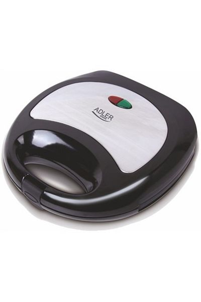 Adler Europe Adler | Aparat de sandvișuri | AD 3015 | 750 W | Număr de farfurii: 1 | Număr de prăjituri: 2 | Negru