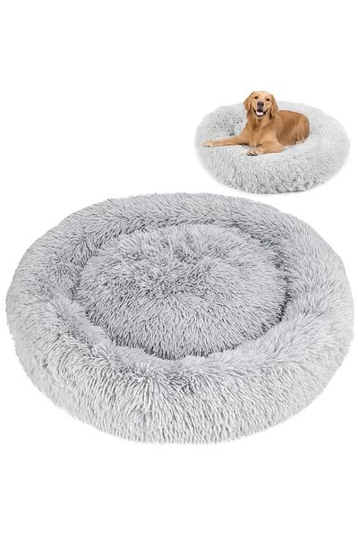 jumi PAT ROTUND DE PLĂȘIT PENTRU CÂINE ȘI PISICĂ, pat cu pernă 80x80
