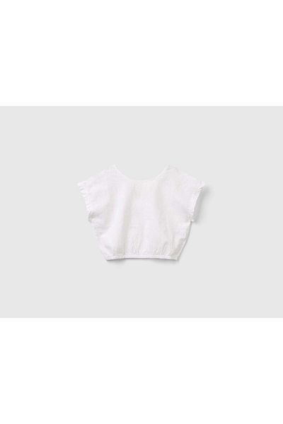 United Colors of Benetton Kids' Linen Blend Top