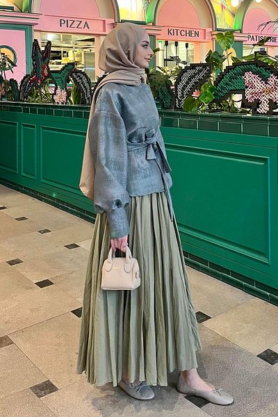 BİNAAR Kraş Skirt Defne