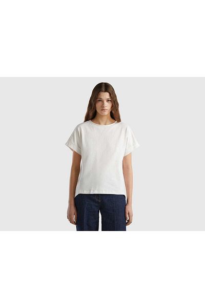 United Colors of Benetton Women's Short Sleeve Solid T-Shirt