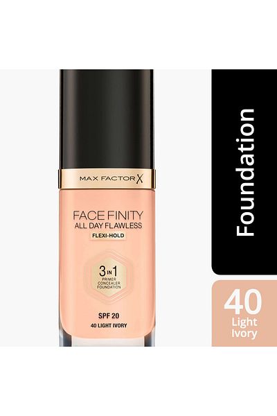 Max Factor كريم أساس ماكس فاكتور فيس فينيتي أول داي فلوليس 3 في 1