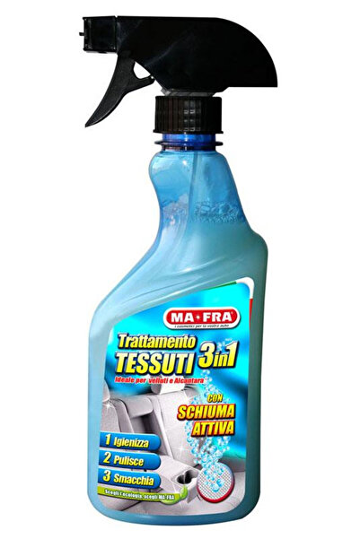 MAFRA Spuma activa pentru tapiterie auto tesatura, 500ml, Tratament 3 in 1 Te...
