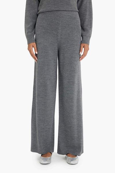 DeFacto Wide Leg Wide Leg Loose Knitwear Trousers F2918Ax25Au