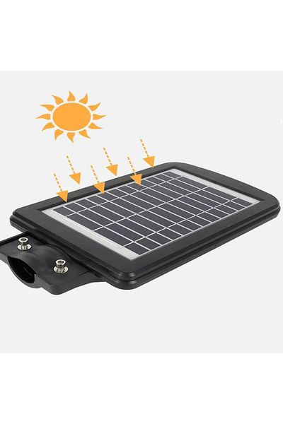 PROCART Lampă stradală LED cu energie solară, senzor de mișcare, 40W, temporizator, 3 moduri, telecomandă