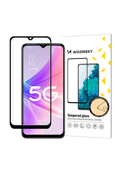 WOZINSKY Sticlă securizată 9H, acoperire completă, pentru Oppo A77 4G / A57 4...