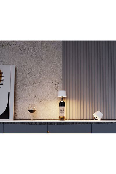 Tescomak LED Touch lamp suitable for all types and sizes of bottles 841 white