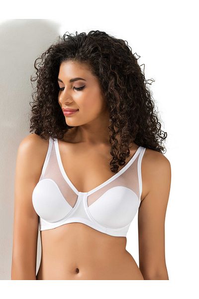 Le Jardin Women's Tulle Detailed C Cup Gathering Bra