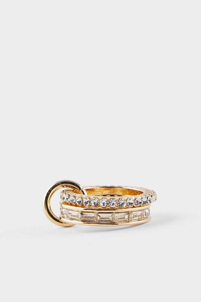 DeFacto Women's Triple Stone Joinable Gold Ring F6292Axns