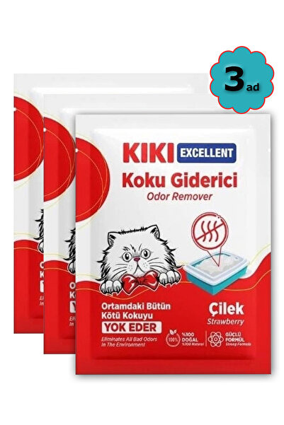 - Kedi Kumu Koku Giderici - 3ad * 25gr / Çilek Kokulu