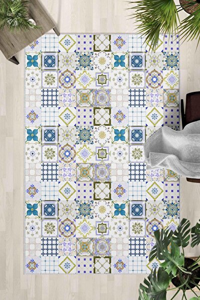 Monnhein Covor lavabil cu bază anti-alunecare – Covor modern cu imprimare dig...